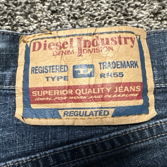 DIESEL Jeans Mens Size 32x29 FANKER Regular Slim Bootcut Blue Med Wash Excellent - Picture 8 of 12